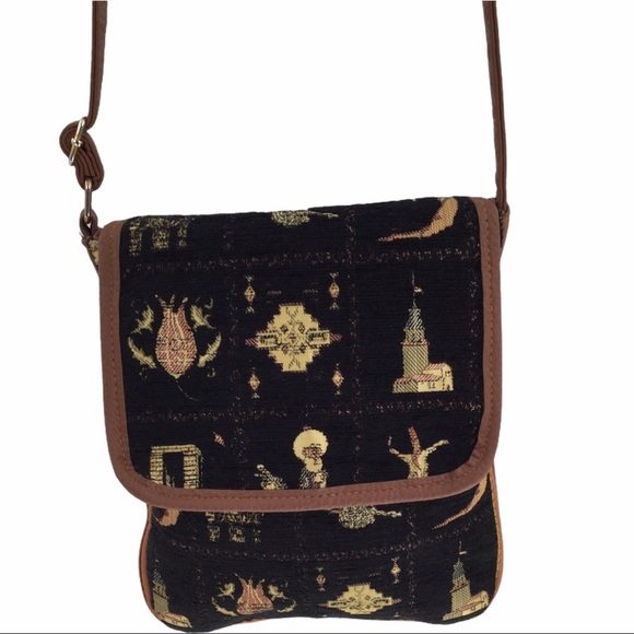 Amanda Tapestry Embroidered crossbody Adjustable purse - Picture 2 of 8
